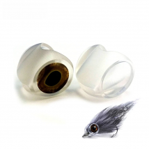 Vtwins 30PCS Extremely Durable New lightweight Fish-Skull Fish Masks With 3D Eye Streamers  Fish Skull Flies Fly Tying Materials