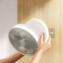 Desktop Fan fourth Gear Fan Speed Foldable Wall Mounted Fan 360 Degree Rotation 4000mAh Rechargeable Electric Fan Household