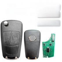 2 Button Flip Remote Key 433MHZ PCF7941/7946 For Opel/Vauxhall Astra H 2004-2009 Zafira B 2005-2013 Corsa D Vectra C