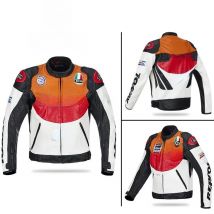 Men's DUHAN Moto Cycling Jackets Clothing Motocross Motorbike GP REPSOL Motorcycle Riding Jacket PU Microfiber Leather Windproof
