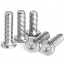 M2 M3 M4 M5 M6 M8 M10 M12 304 Stainless Steel Hypotenuse Truss Flat Head Hexagon Socket Furniture Screws Allen Button Head Bolts