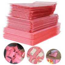 Pink Bubble Packaging Bags for Business 1Set Goods/Gifts/Envelopes/jewelry Package Bag Anti-extrusion Waterproof