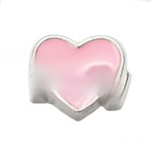 10pcs  Pink Family Heart Custom Floating Charms For Glass Locket