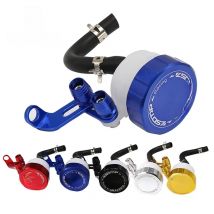 ZSDTRP Motorcycle Brake Fluid Reservoir Clutch Cylinder Tank Oil Fluid Cup with Pipe For YZF250 Z650 CBR600 CBR1000RR