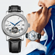 NEW Men's Automatic Mechanical Wristwatch Seagull ST25 Movement Fashion Man Hollow Flywhee Casual Business Watch 819.624