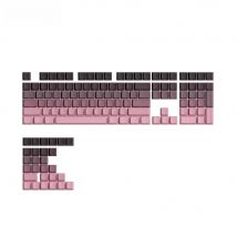 Veekos Gradient Side Printed Keycap Set Cherry Profile PBT Double Shot 136-Key Keycaps for MX Switches Gamer Mechanical Keyboard