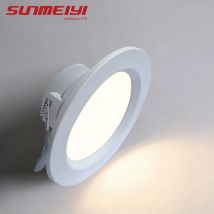 Luz empotrada LED de 5W, lámpara empotrable redonda AC 220V, decoración del hogar, dormitorio, cocina, iluminación puntual interior, apertura de 65-75mm