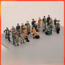 27pcs/set 1:87 Ho Scale Model Railway Workers Landscape Model Train Railway Layout figure model Diy Miniature Dioramas Display