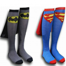 Adult Men Costume Socks Knee High With Cape Cosplay Socks Halloween Cos Accessories Takerlama