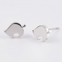 3 / Colors Animal Crossing Copper Quality Earrings Leaves Small Cute Stud Earrings Female Jewelry Wedding Party Accessories