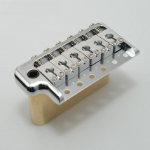 CNC Machined Ultra 52.5mm Brass 6 Screws Guitar Tremolo Bridge for PRS Style Knife Edge for ST Guitar Style Electric Guitar