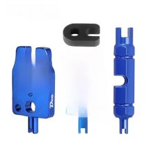 Bicycle Valve Tool Schrader Presta Core Spanner A/V Nipper Spanner F/V Extender Overhaul Install Service Anodized Alum. Alloy
