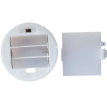 3 AA 2A Battery 4.5V Holder Box Case with Switch Cover White Round Battery Case for 3x AA Battery Base Socket Organizer Holder