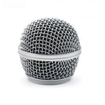 SM 58 Microphone Head Grill Mesh for Shure SM58, SM58S SM58LC SLX2 Wireless Mic and Cardioid Wired Legendary Vocal Mike, Silver