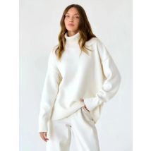 Bornladies Women Turtleneck Sweater CHIC Autumn Winter Thick Warm Pullover Top Oversized Casual Loose Knitted Jumper Female Pull