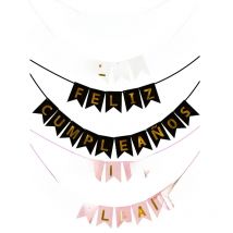 1Pcs Spanish Letter Flag Birthday Decoration Paper Happy Birthday Banner for Kids Adult Birthday Party Backdrop Pendant Decor