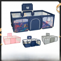 IMBABY Baby Playpens Large Baby Playground Cartoon Playpen for Children Basketball Baby Activity Fence Pool Balls Park for Baby