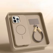 Magnetic Phone Case For iPhone 15 14 16 Plus 11 12 13 16 Pro Max Silicone Official Lanyard Magsafe Strap Protector Soft Cover