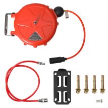 Automatyczny zwijacz węża powietrznego 10m, montowany na ścianie, z obrotowym uchwytem, akcesoria do kompresora powietrza.