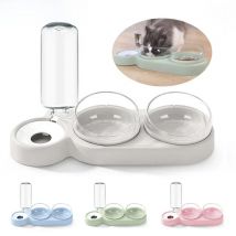 HOOPET New Pet Dogs Cats Double Bowls Food Water Feeder Container Dispenser For Dogs Cats Bowl Automatic Feeder Pet Supplies