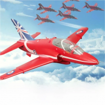 FMSRC RC Airplane 80mm Ducted Fan EDF Jet Bae Hawk Red Arrow 6CH with Flaps Retracts PNP Hobby Model Plane Aircraft Avion