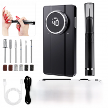 40000RPM Electric Sander Nail Drill Machince with Powerful Brushless Motor Rechargeable Electric Nail Polisher for Acrylic Nails