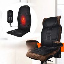 Electric Vibrator Full-Body Back Neck Waist Infrared Therapy Heated Massage Cushion Seat Car Home Office Massage Chair Mat Pad