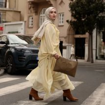 Elegant Chiffon Solid Shirt Skirt Suits Women V-neck Long Sleeve Lace Up Loose Shirts With Pleated Skirts Chic Ladies Beachwear