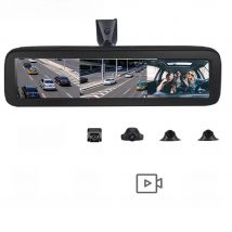 12 inch 4 Cameras Car Rearview Mirror DVR Camera Android 8.1 GPS Navigation RAM 2G ROM 32GB Dash Cam Video Recorder Google Map