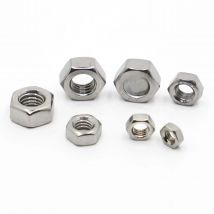 Hexagon Hex Nuts Metric DIN934 M1 M1.2 M1.4 M1.6 M2 M2.5 M3 M4 M5 M6 M8 M10 M12 M14 M16 M18 M20 M22 M24 Stainless Steel Hex Nuts