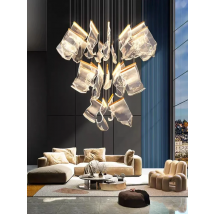 2025 New Modern LED Fashionable Living Room Ceiling chandelier Duplex Staircase Restaurant Attic Home Decoration Light Fixture