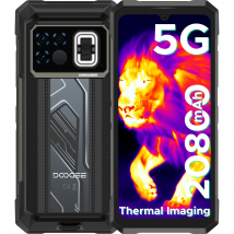 Globale Version DOOGEE Fire 6 Max 5G Robustes Telefon 6,72-Zoll-Bildschirm 8 GB RAM 256 GB ROM Dual-Taschenlampe 20800 mAh Wärmebildtelefon