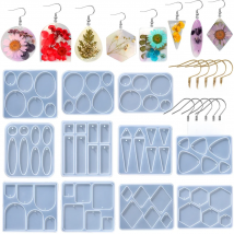 Earring Pendant Silicone Mold Geometric Rhombus Epoxy Resin Mould for DIY Earrings Keychain Necklace Charms Epoxy Resin Crafts