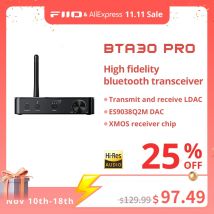 FiiO BTA30Pro HiFi Wireless Bluetooth 5.0 LDAC,32bit/384khz, DSD256, 30M ricevitore trasmettitore