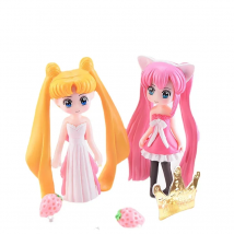 Long Hair Beauty Figurine DIY Teen Heart Decoration  Cake Decoration Fairy Garden Miniatures Cartoon Kids Gifts Home Decor