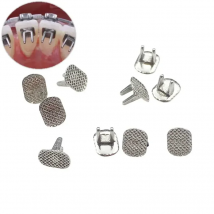 10pcs/bag Dental Materials Bite Turbos Orthodontic Tongue Tamer Habbit Correction Button Orthodontic Bondable Bracket