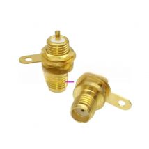 Connector SMA female jack Nut bulkhead handle solder panel mount straight