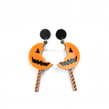 Acrylic Halloween Sticker Earrings Holiday  Trick Or Treat  Dangle