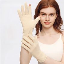 OhSunny Spring Summer Breathable Sun Protection UPF50+ CoolChill Fabric Hand Protector Half Finger Gloves For Driving Cycling