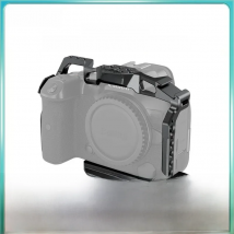 SmallRig DSLR Camera Cage for Canon EOS R5 R6 R5 C built-in Cold Shoe NATO Rail 1/4'' Arri Hole