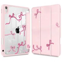 Bow-Pink Case for iPad 11 inch A16 2025 Generation 11th / iPad 10.9 inch 10th 12.9 inch 2025 Pro 11 13 M4 2025 Air 4 Air 15 case