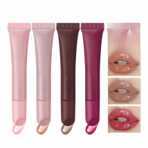 10ml Mirror Lip Glaze Moisturizes Jelly Lip Enrichment Oil Lasting Water Light Glass Lip Oil Remove Line Lip Protection Serum