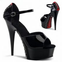 Auman Ale New 6 inch Pointed Stiletto High Heels Open Toe Cross Bandage Women's 15cm High Heel Sandals Platform Women Pumps