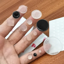 Noisy Door Stops Self Adhesive Silicone Rubber Pads Cabinet Bumpers Catches Rubber Damper Buffer Cushion Furniture Hardware Blac