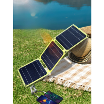 USB+PD solar power bank 5v/9v/12v Photovoltaic panel outdoor camping Portable cell phone charge panels 21w For RV travel Fishing