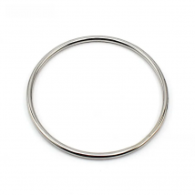 Stainless Steel Jewelry Bangle Casual Simple Silver Color Circle Bracelet For Women Drop Shipping