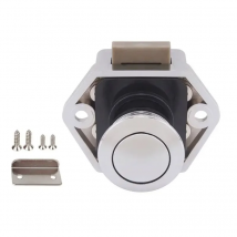Diameter 20mm Camper Car Push Lock RV Caravan Boat Drawer Latch Button Locks For Furniture Hardware