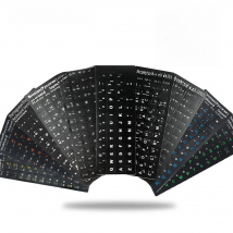 Russian English French Spanish Ukraine Arabic Portuguese Keyboard Stickers For Laptop PC Standard Letter Layout Keyboard Covers