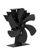 6 Blades Fireplace Fan Heat Powered Stove Fan Log Wood Burner Eco Quiet Fire Wood Heater Home Oven Fan Efficient Heat Distribute