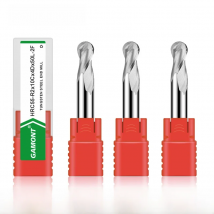 GAMONT HRC55 2-Flute Tungsten Steel Carbide For Aluminium Milling Cutter CNC Machinery Maching Special Ball End Endmill Tools